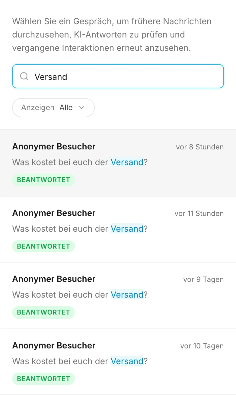Suchergebnisse mit hervorgehobenem Suchwort