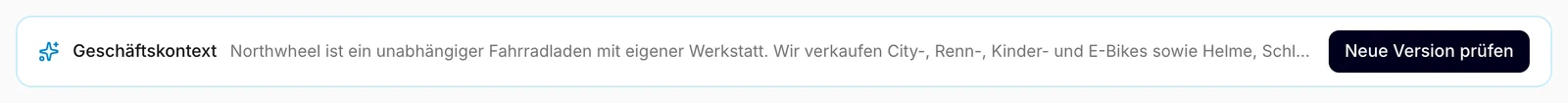 Die Leiste mit einer wartenden neuen Version