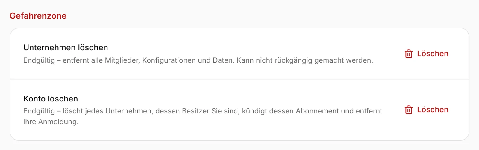 Die Gefahrenzone