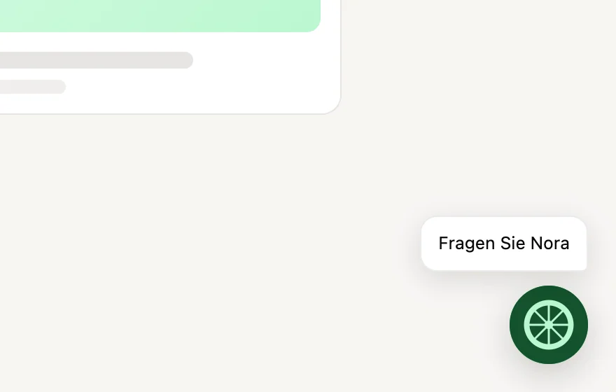 Der Launcher mit seinem Launcher-Text in der Ecke einer Website