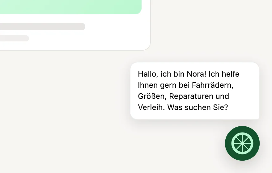 Die proaktive Begrüßung neben dem Launcher