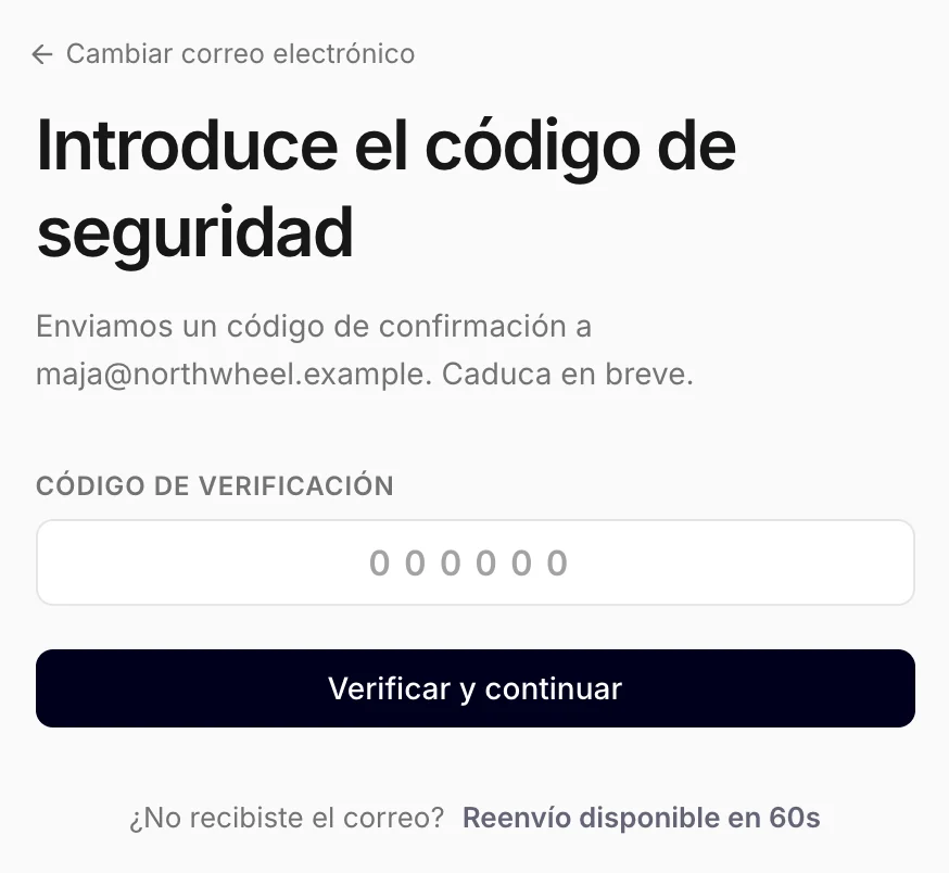 Introducir el código
