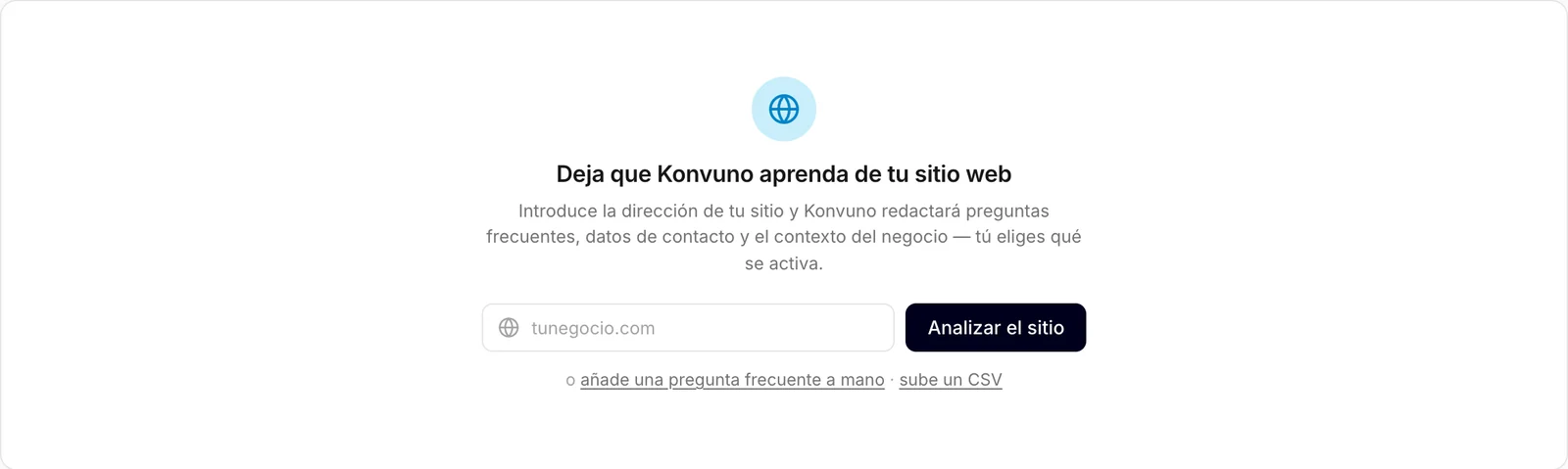La pantalla de conocimiento vacía de un negocio nuevo
