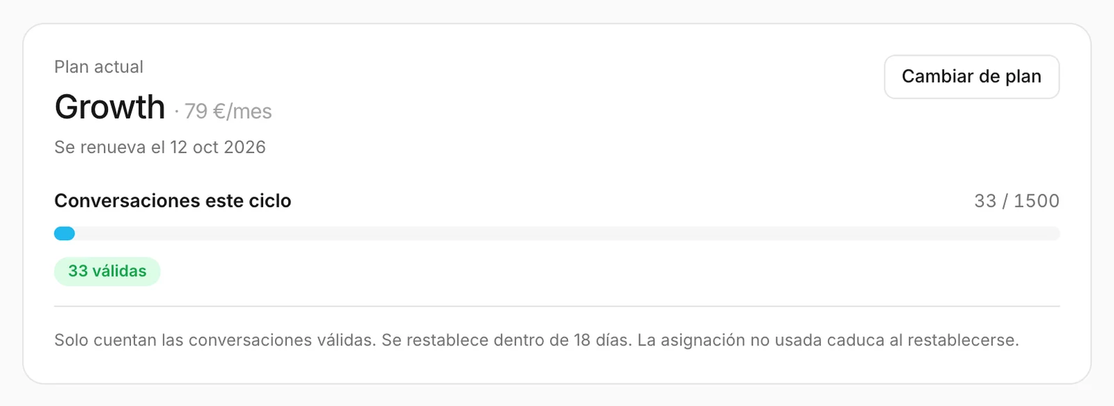 El plan actual y las conversaciones de este mes