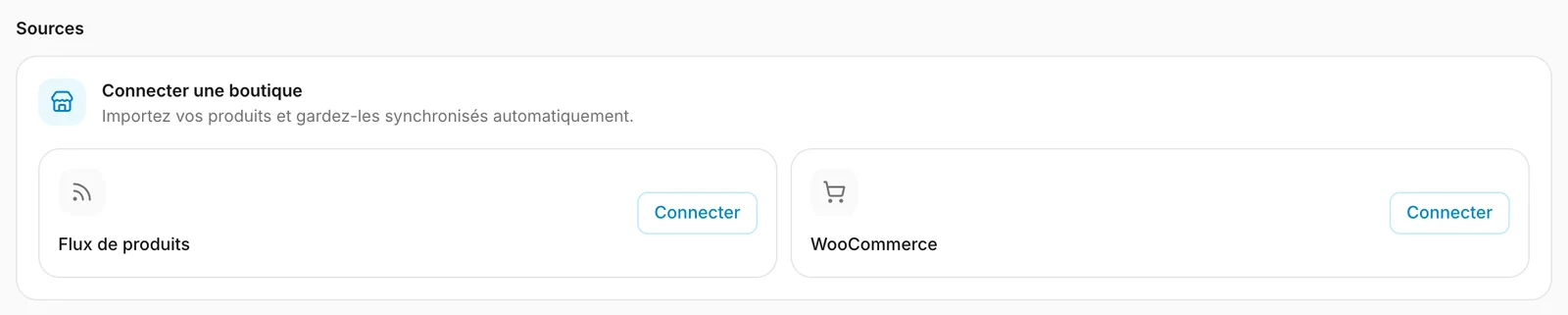 Les deux façons de connecter une boutique en ligne