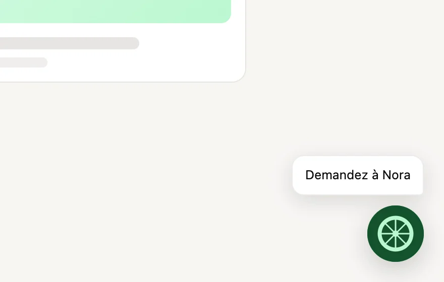 Le lanceur et son texte dans le coin d'un site