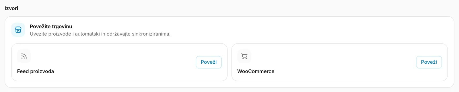 Dva načina povezivanja web-trgovine