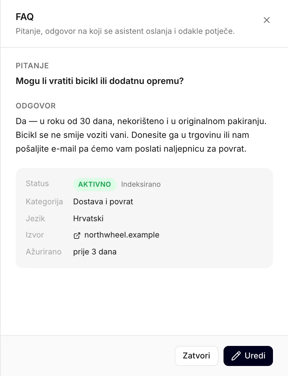 FAQ otvoren za čitanje