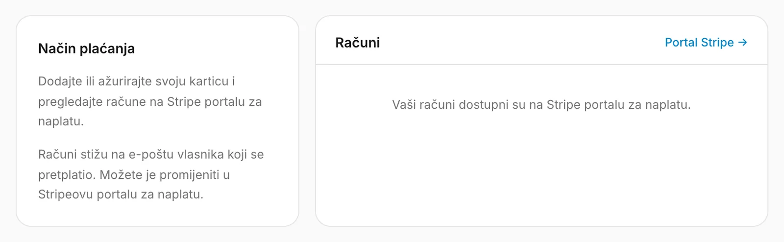 Način plaćanja i računi