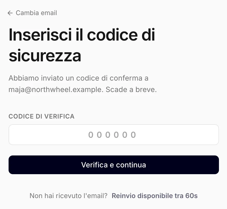 Inserimento del codice