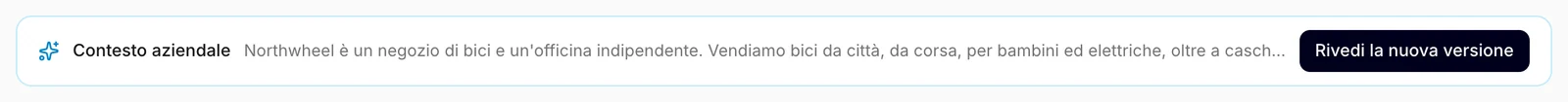 La barra con una nuova versione in attesa