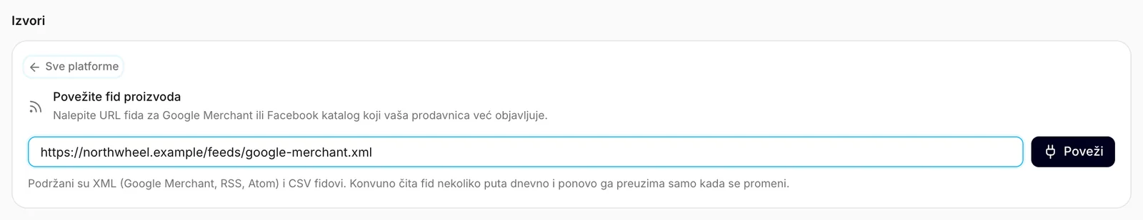 Lepljenje adrese fida