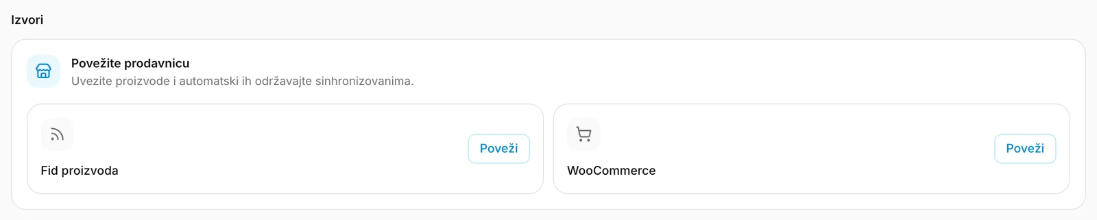 Dva načina za povezivanje onlajn prodavnice