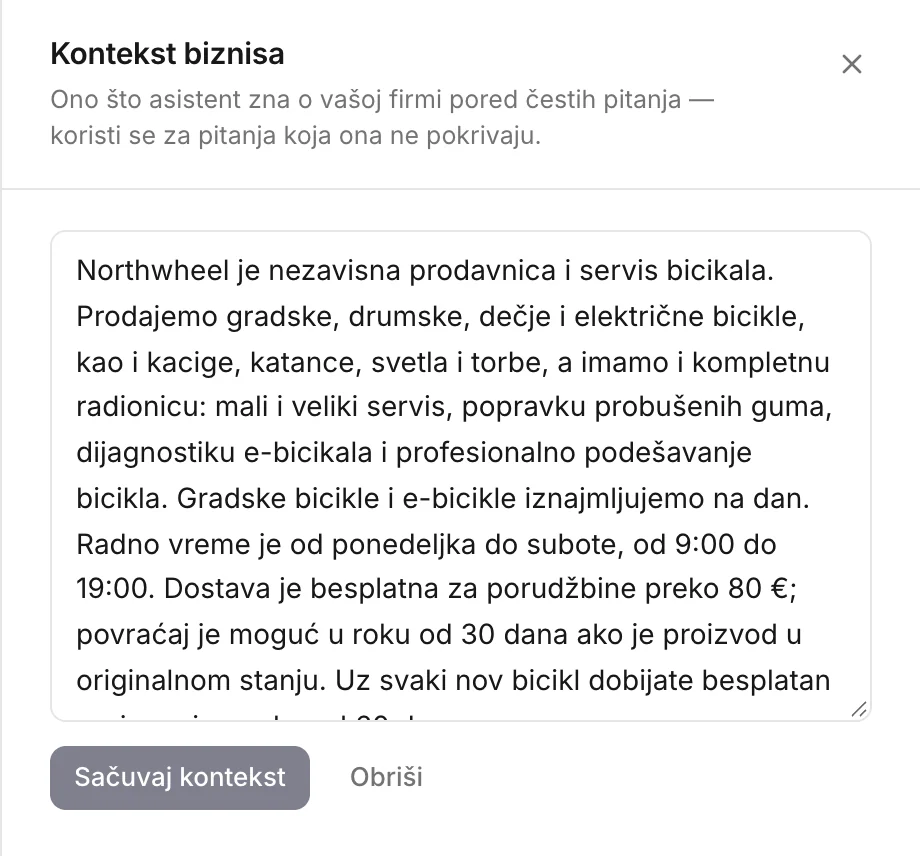 Izmena konteksta biznisa