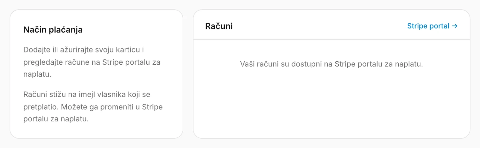 Način plaćanja i računi